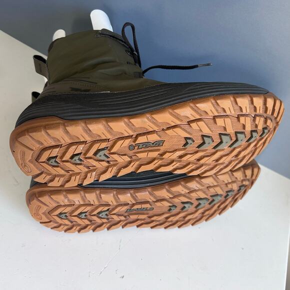 Teva boots men’s size 13 olive green military work boot lace up Thinsulate - Picture 9 of 15